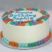 Rosette - Double Buttercream Border Cake (D, V)